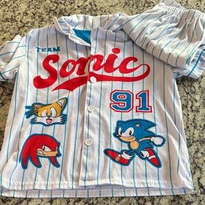 Sonic Kids Baseball Pajama Set